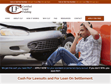 Tablet Screenshot of certifiedlegalfunding.com